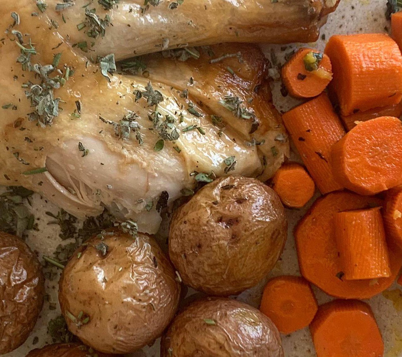 Roast Chicken with New Potatoes