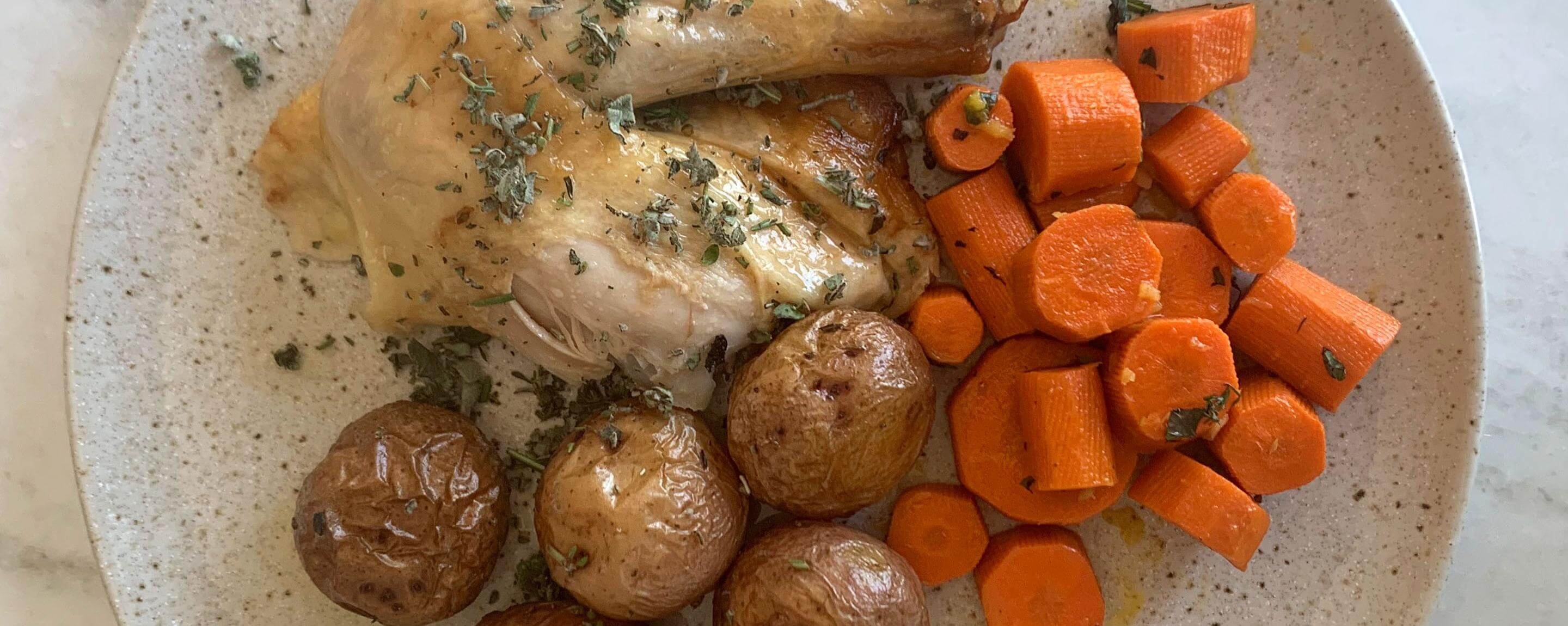 Roast Chicken with New Potatoes