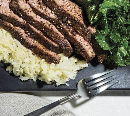 Coffee-Rubbed Flat Iron Steak