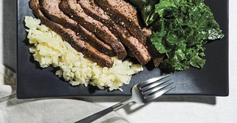 Coffee-Rubbed Flat Iron Steak