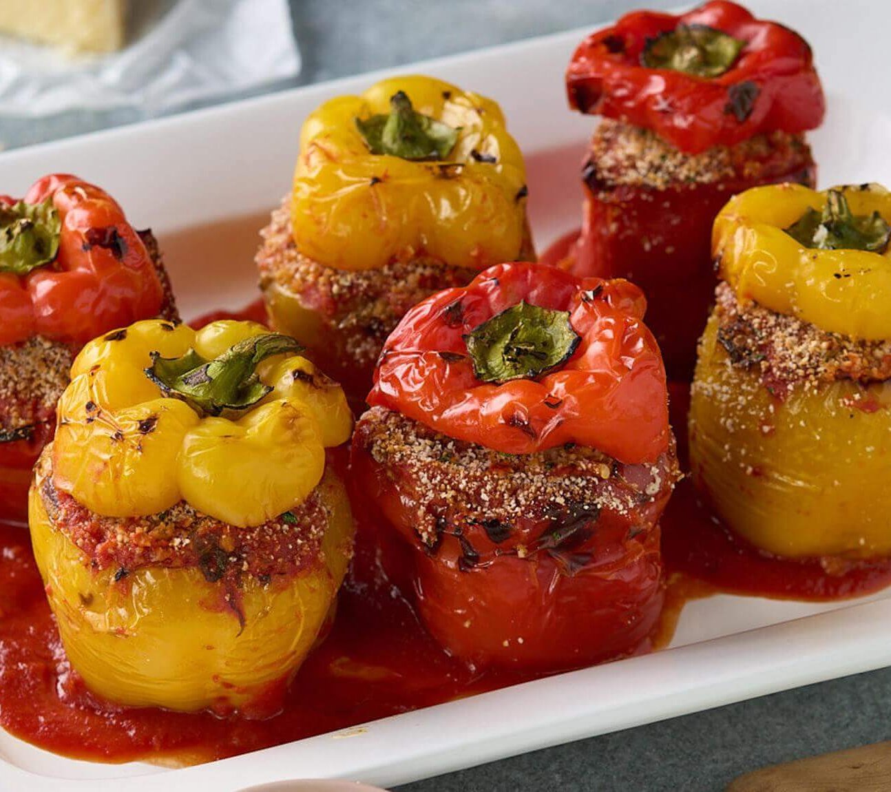 Meatball Stuffed Peppers