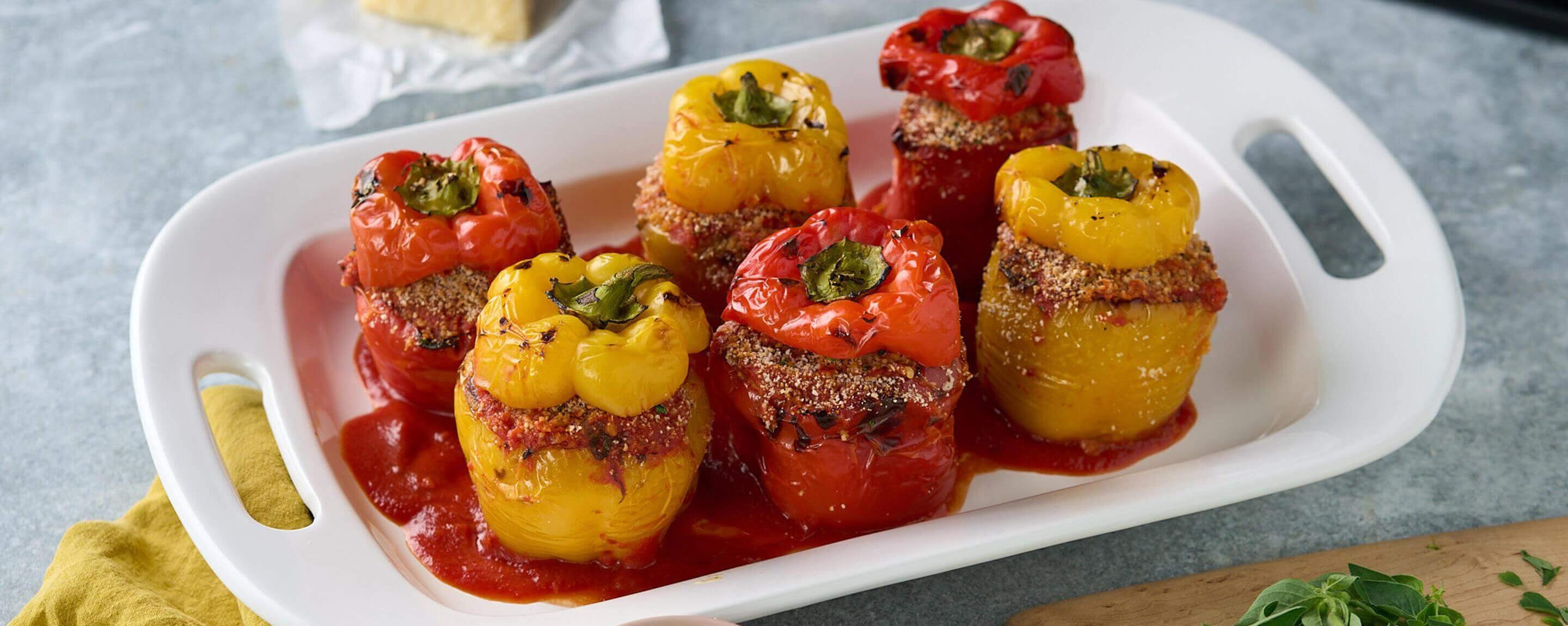 Meatball Stuffed Peppers