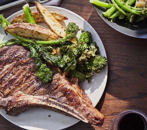 Sous Vide Steak Plated