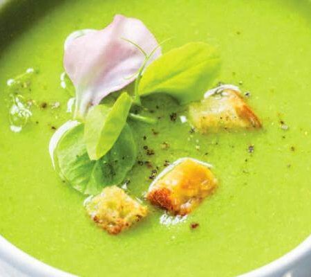 Chilled Very Green Pea Soup