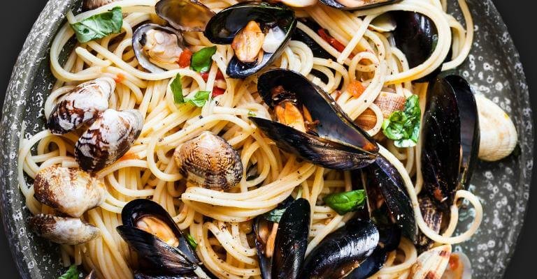 Calabrese Clam and Mussel Pasta