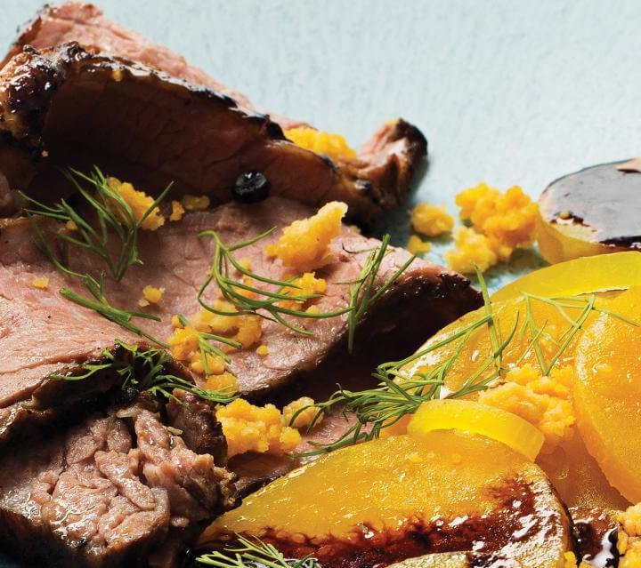 smoked_brisket_with_cornbread_and_golden_beet_hero_2880_1150_0