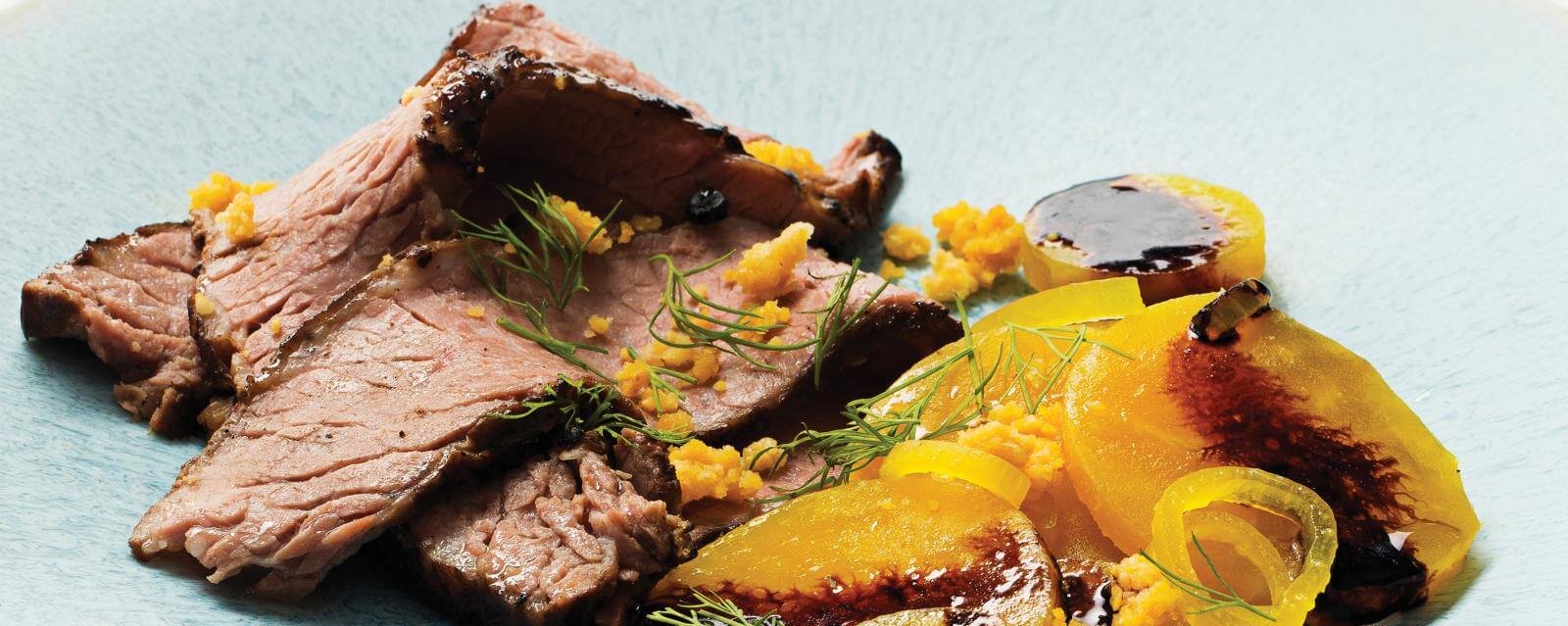 smoked_brisket_with_cornbread_and_golden_beet_hero_2880_1150_0