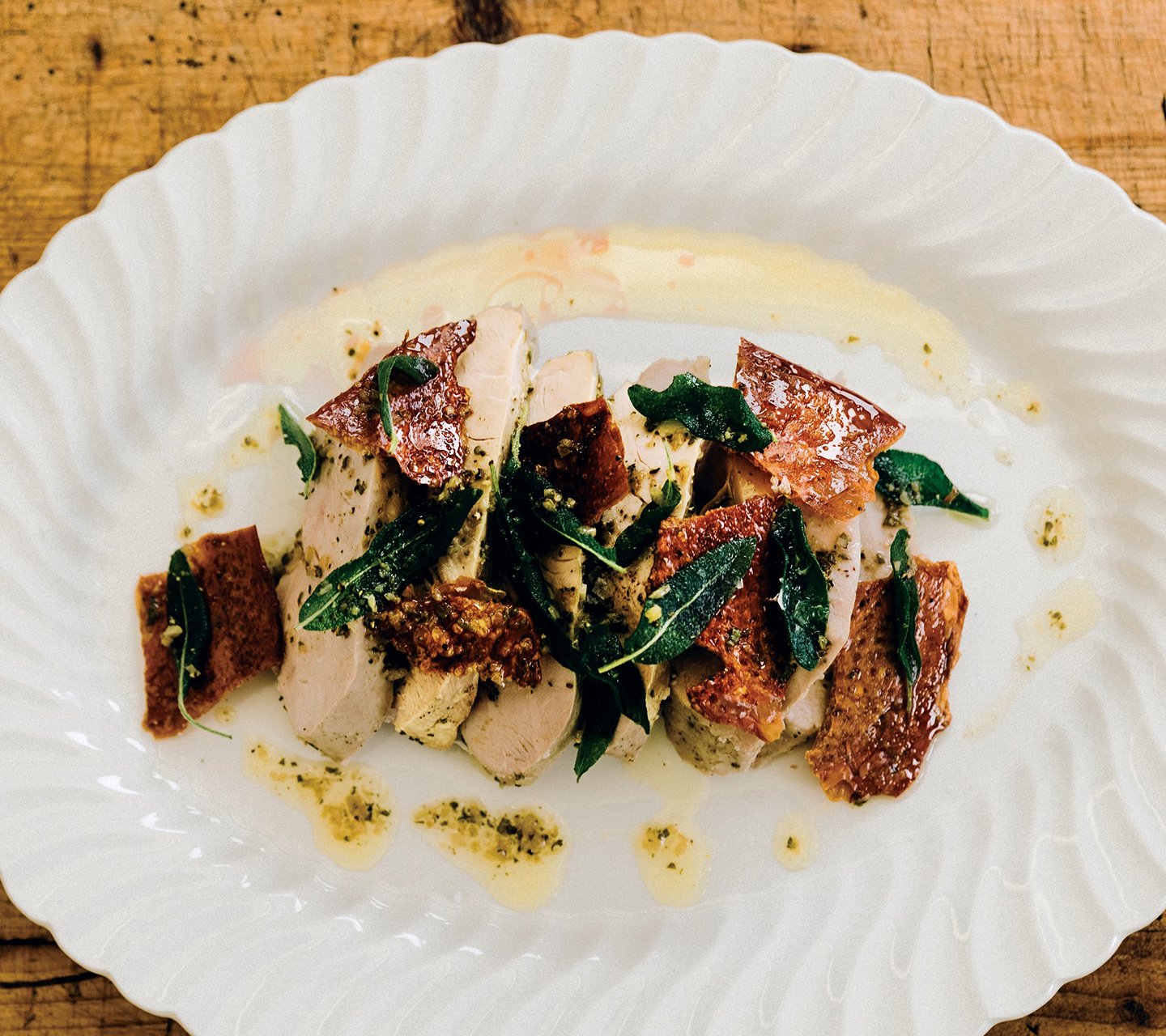 Turkey Breast with Sage Brown Butter